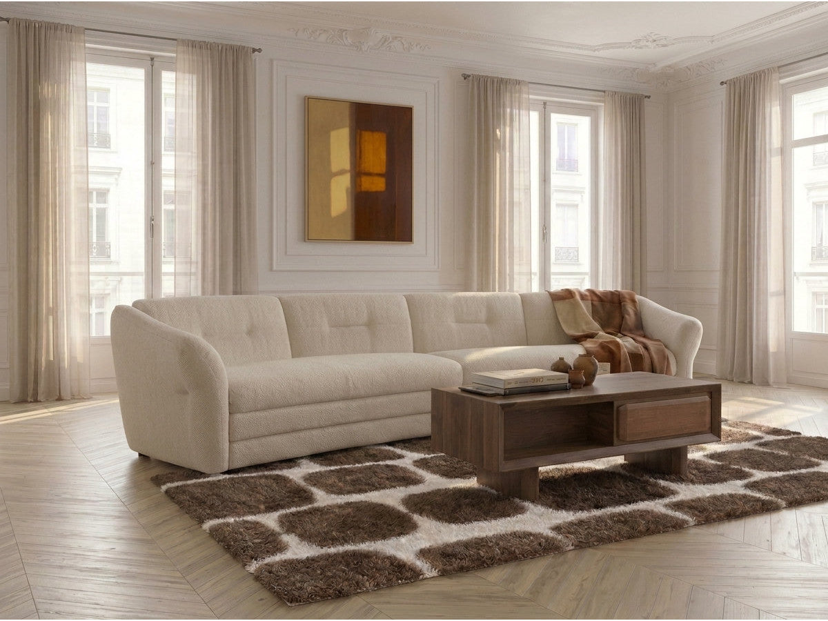 Sofa 4-seter MARBLE i melert stoff