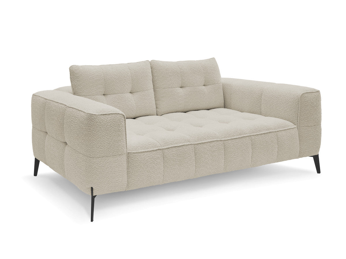 Rett sofa 2-seter ANIS i bouclé-stoff