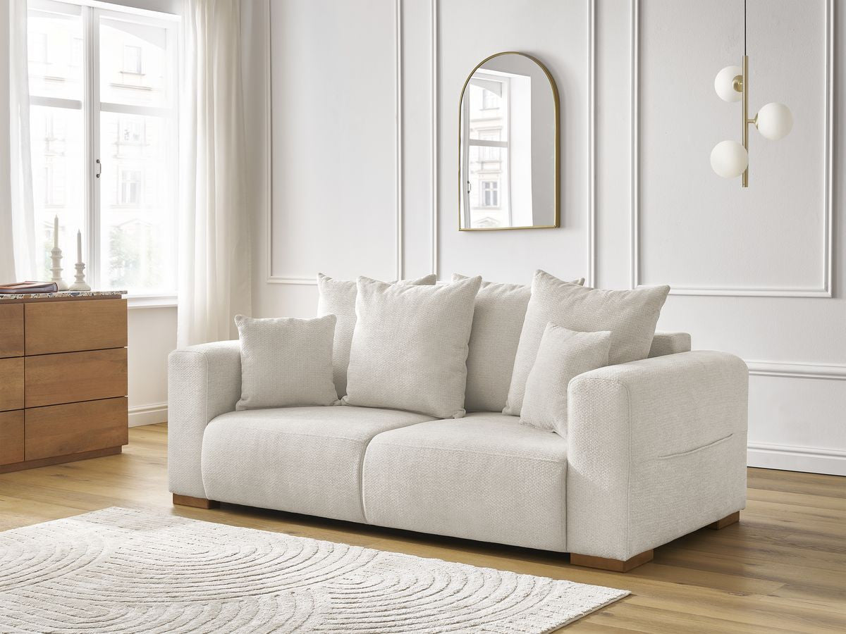 Rett sofa 2-seter SIDONIE i melert stoff