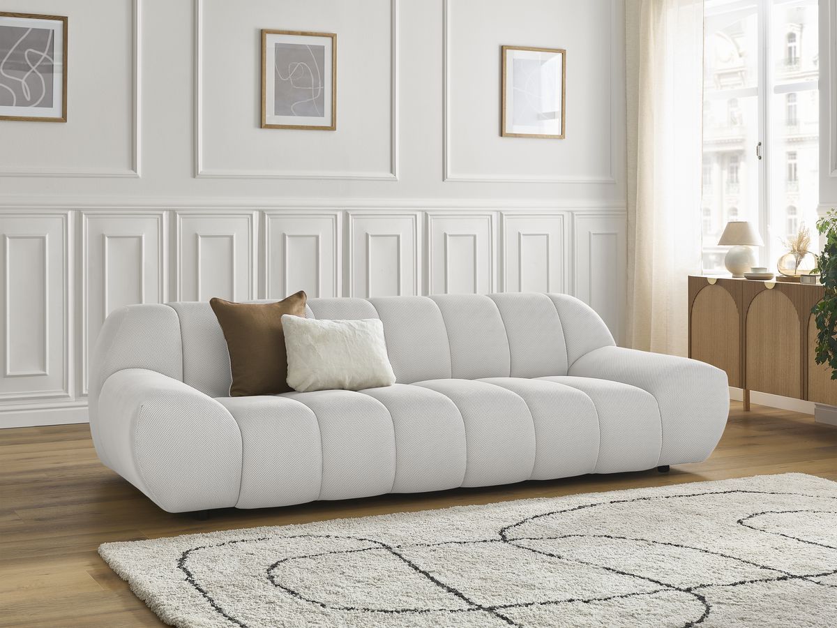 Rett sofa 3-seter HAYDEN i mesh