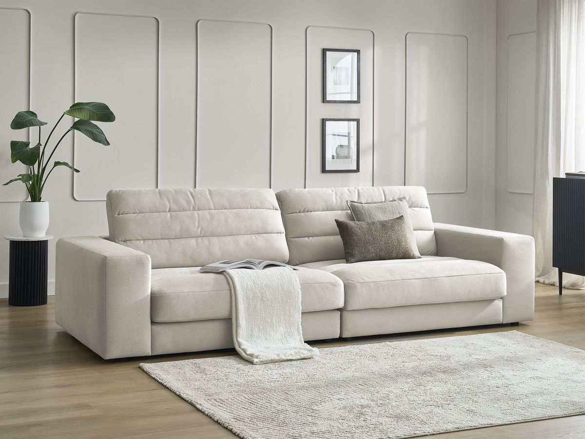 Rett sofa 3-seter SIERRA fløyel