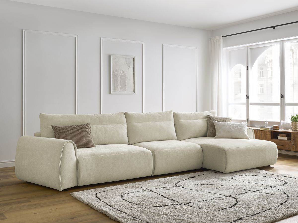 Sofa stor hjørne buet ADEN
