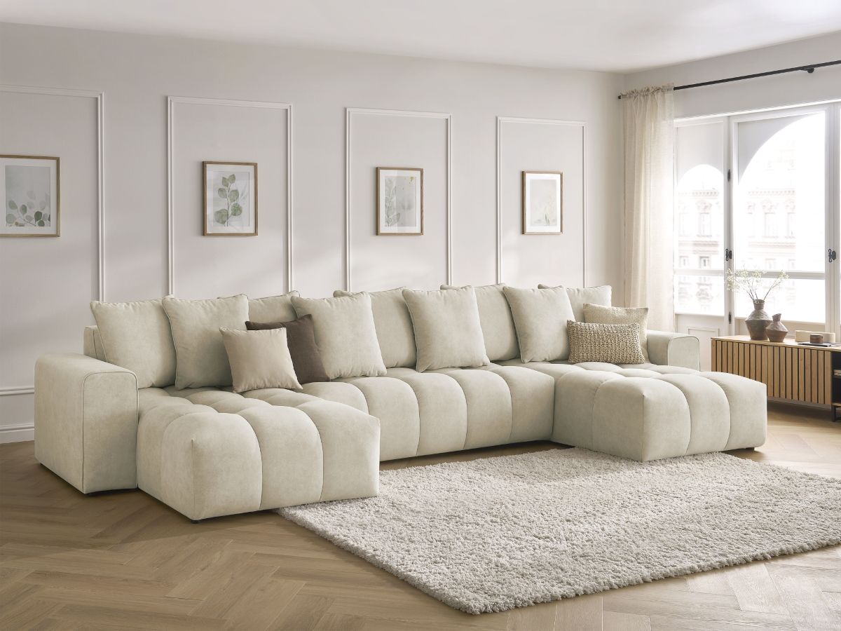 U-sofa MONT-BLANC fløyel