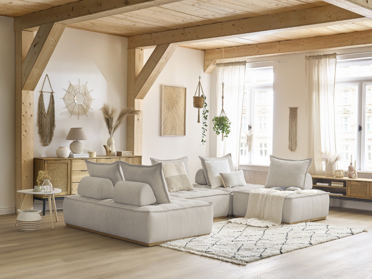 U-sofa modulær ELISA med 3 sittemoduler 1-seter og 1 sittemodul 2-seter