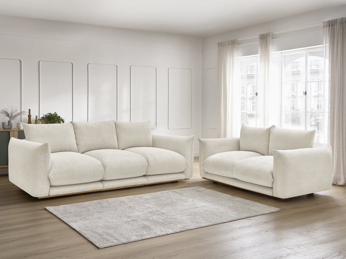 Sofagruppe 3 + 2 seter ERNEST i fløyel kord