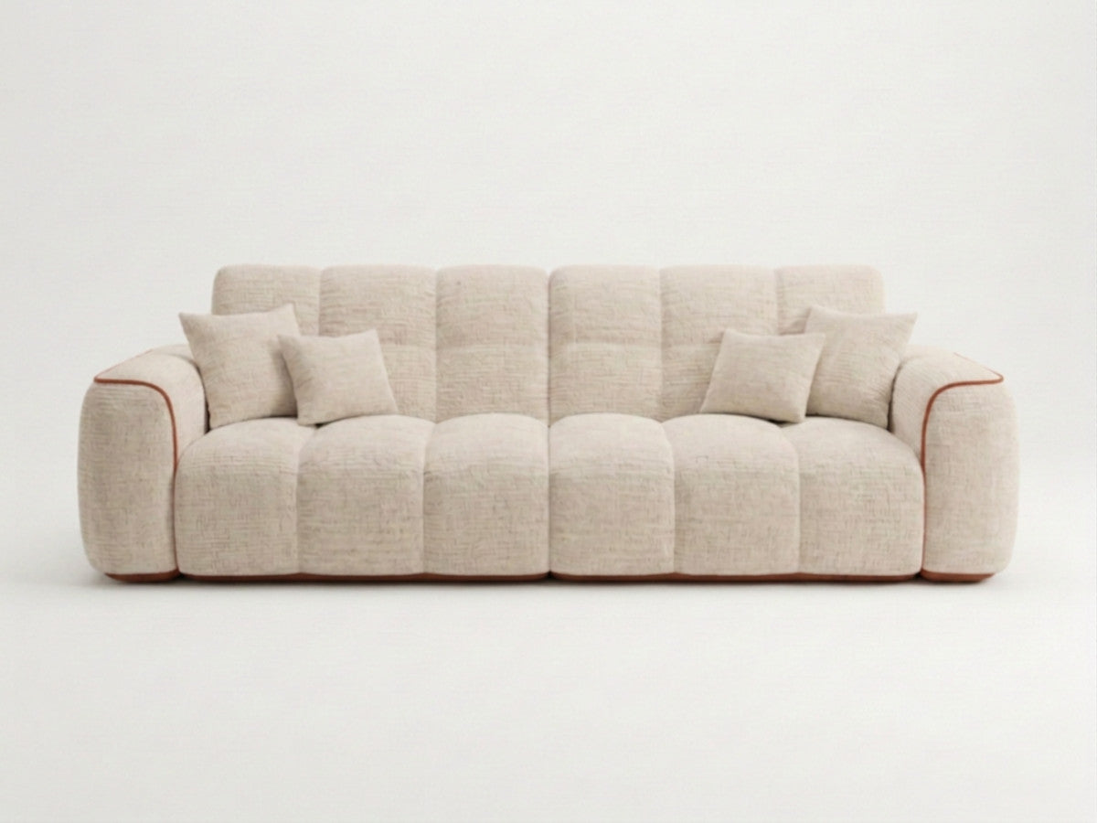 Rett sofa 3-seter PALAIS ROYAL i chenille