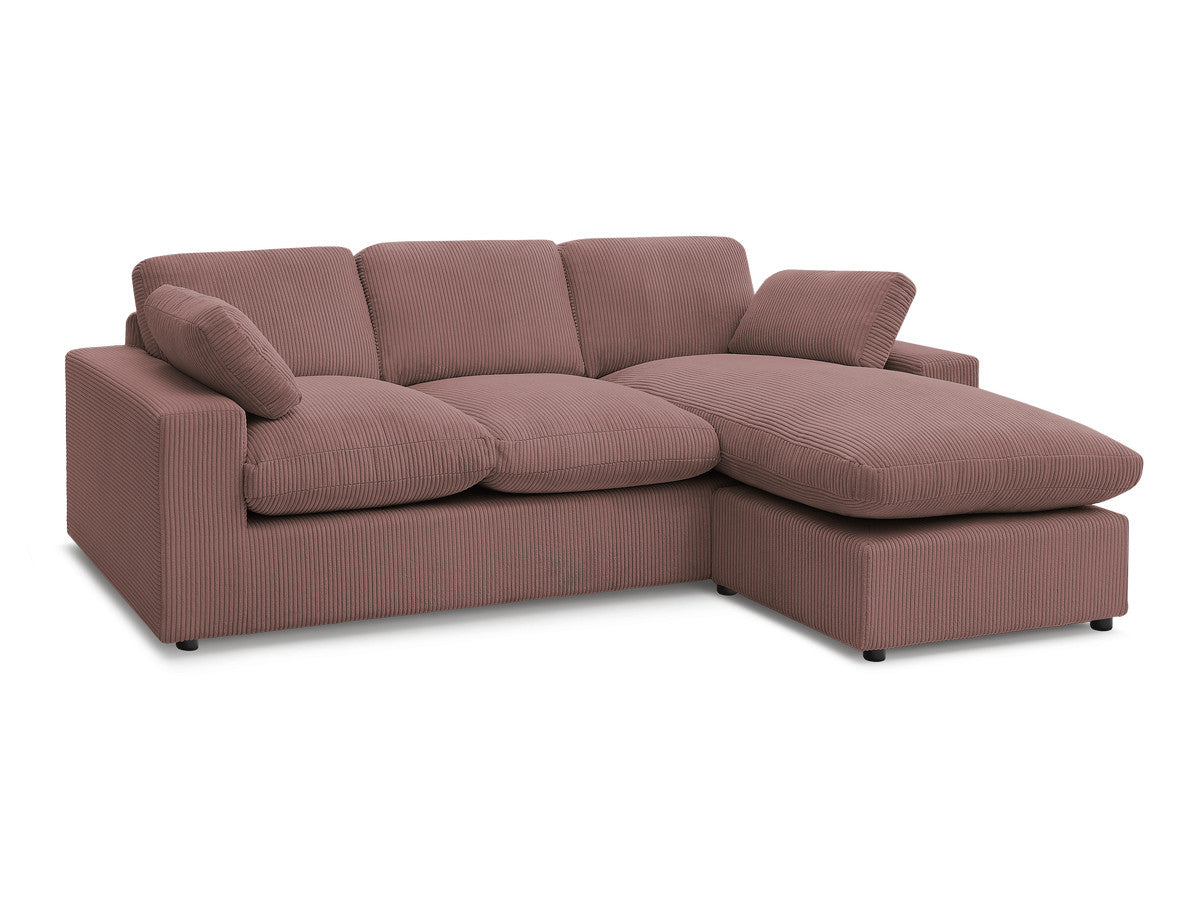 Kompakt Hjørnesofa vendbar BELAIR i kordfløyel