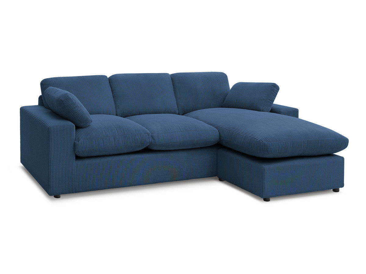 Kompakt Hjørnesofa vendbar BELAIR i kordfløyel