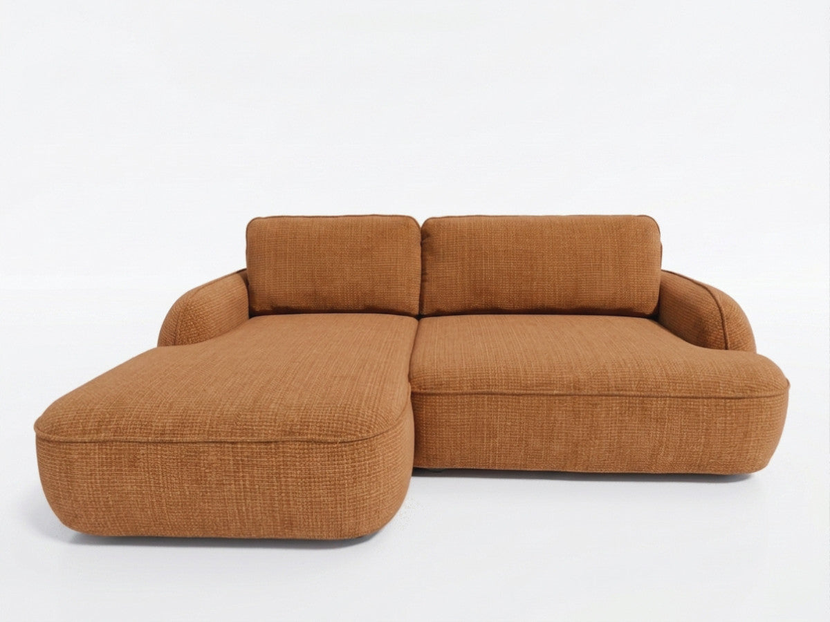 Hjørnesovesofa CELESTE i glatt stoff