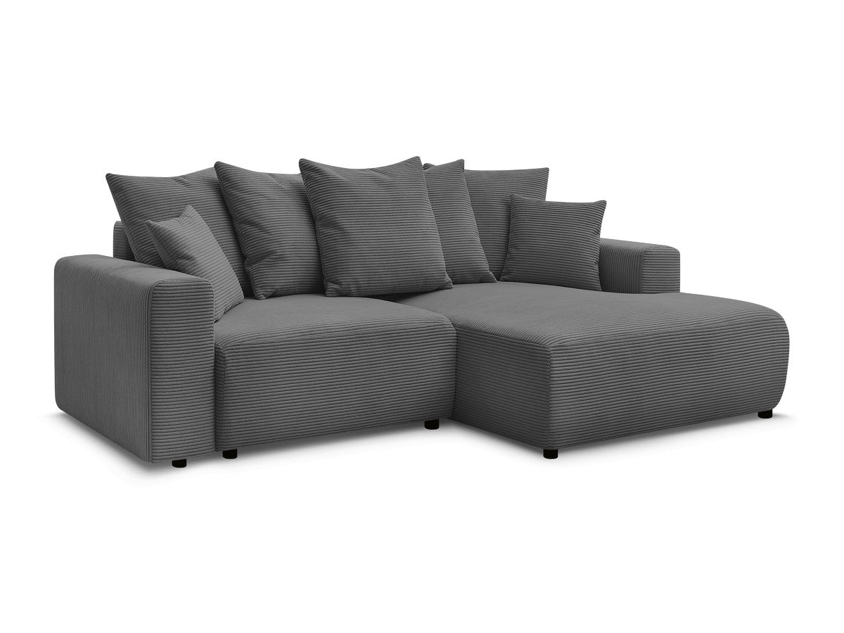 Hjørnesovesofa med oppbevaring ATILLA i kordfløyel
