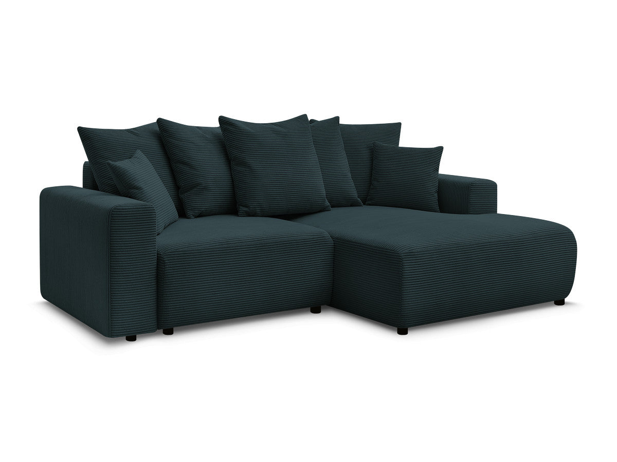 Hjørnesovesofa med oppbevaring ATILLA i kordfløyel