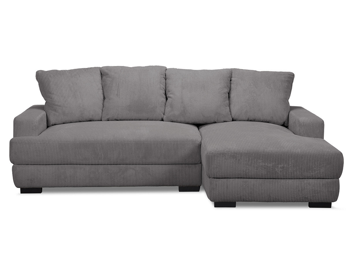 Hjørnesovesofa med oppbevaring CAMPI i kordfløyel