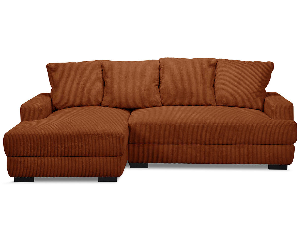 Hjørnesovesofa med oppbevaring CAMPI i kordfløyel