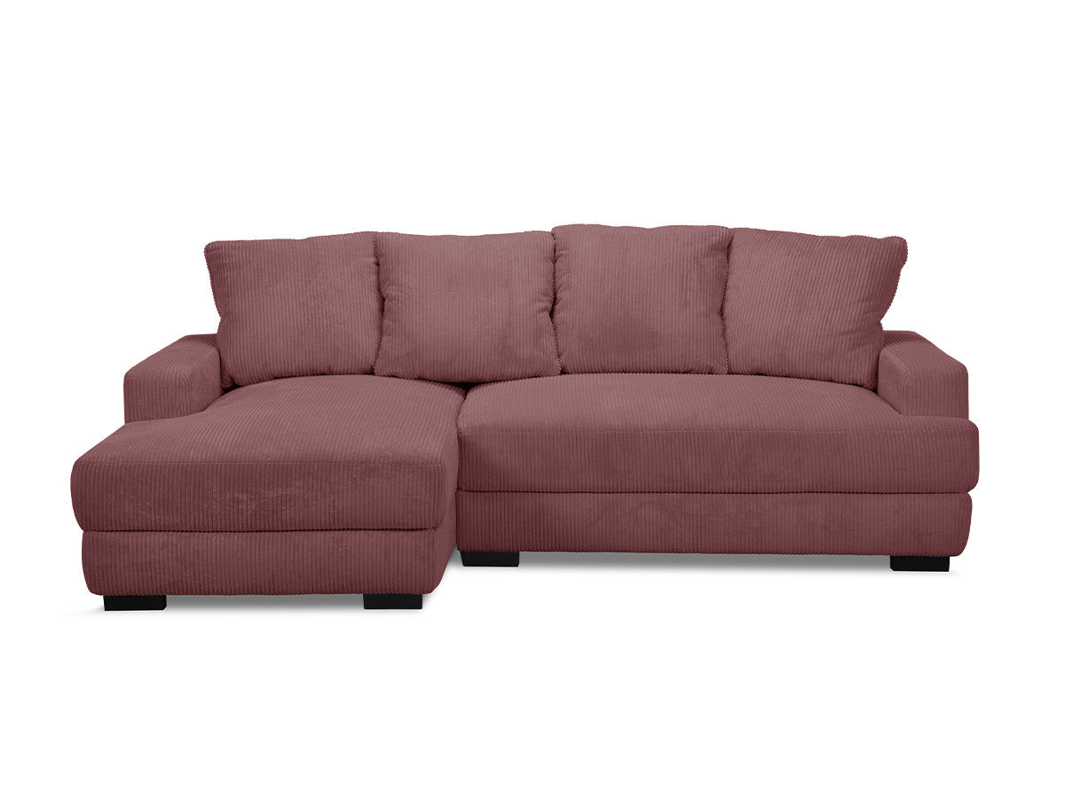 Hjørnesovesofa med oppbevaring CAMPI i kordfløyel
