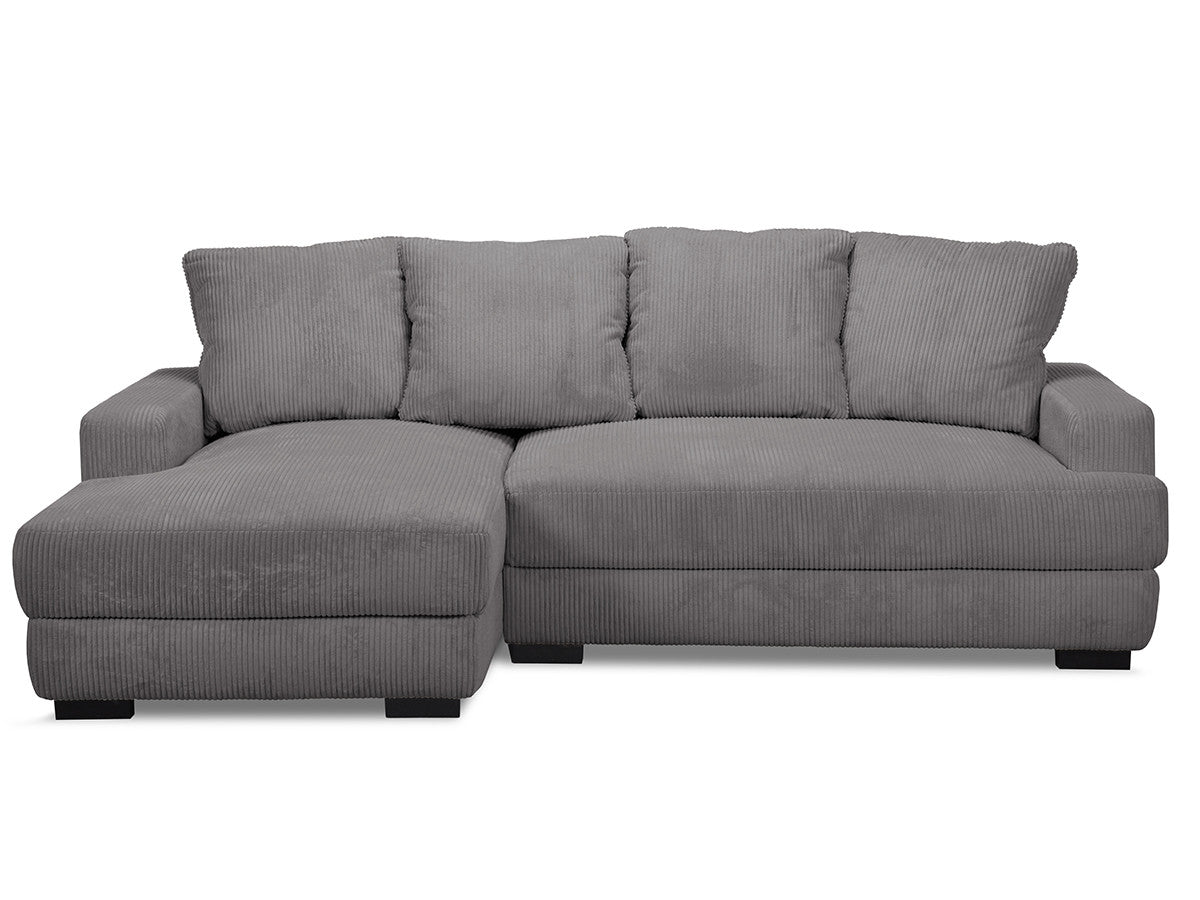 Hjørnesovesofa med oppbevaring CAMPI i kordfløyel