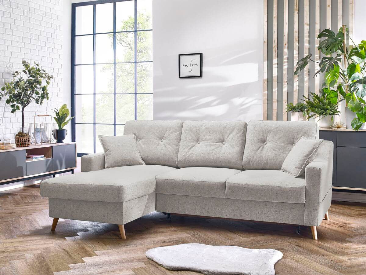 Hjørnesovesofa med oppbevaring SWEDEN