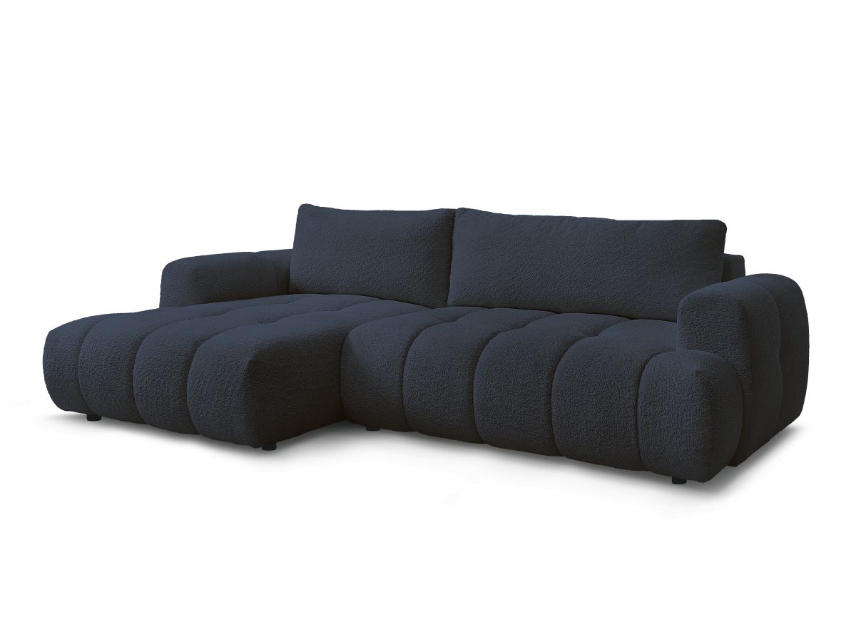 Hjørnesovesofa FUJI i bouclé-stoff