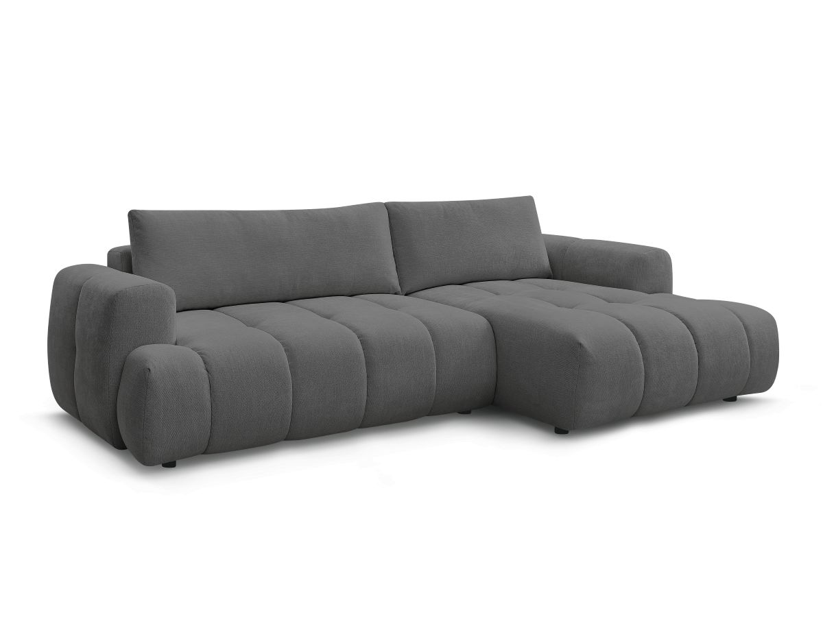Hjørnesovesofa FUJI i glatt stoff