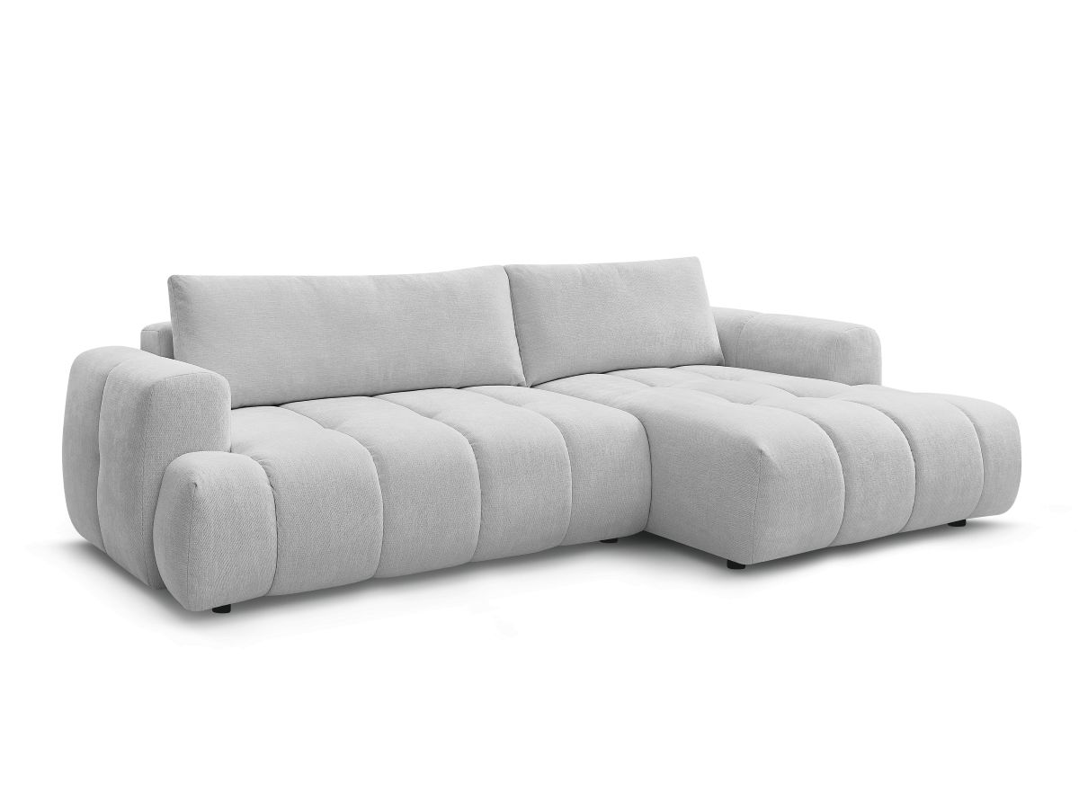Hjørnesovesofa FUJI i glatt stoff