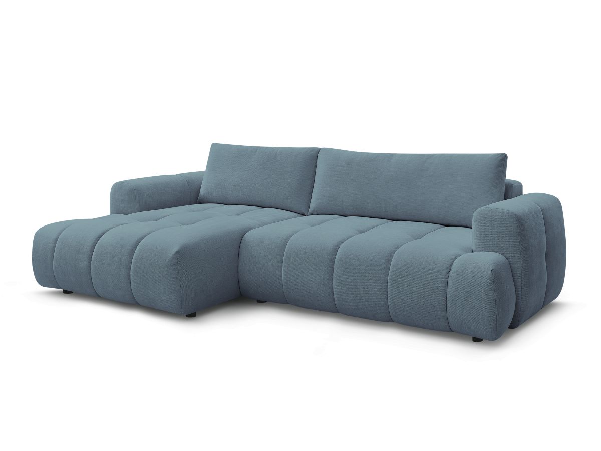 Hjørnesovesofa FUJI i glatt stoff