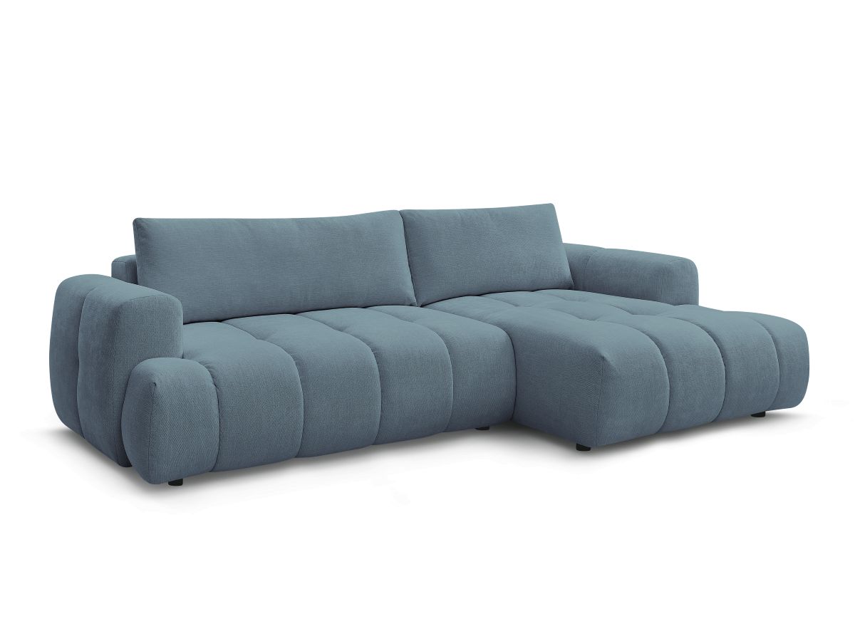 Hjørnesovesofa FUJI i glatt stoff