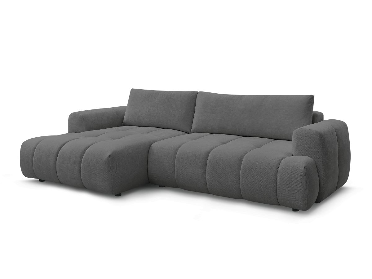 Hjørnesovesofa FUJI i glatt stoff