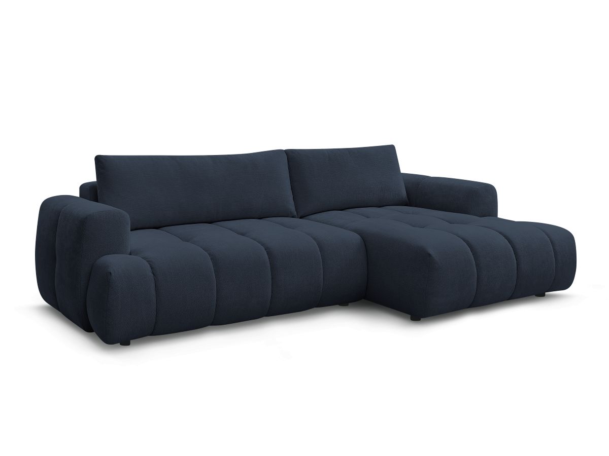 Hjørnesovesofa FUJI i glatt stoff