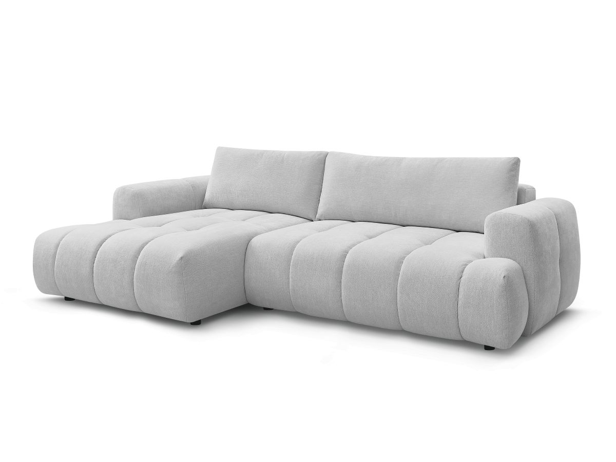 Hjørnesovesofa FUJI i glatt stoff