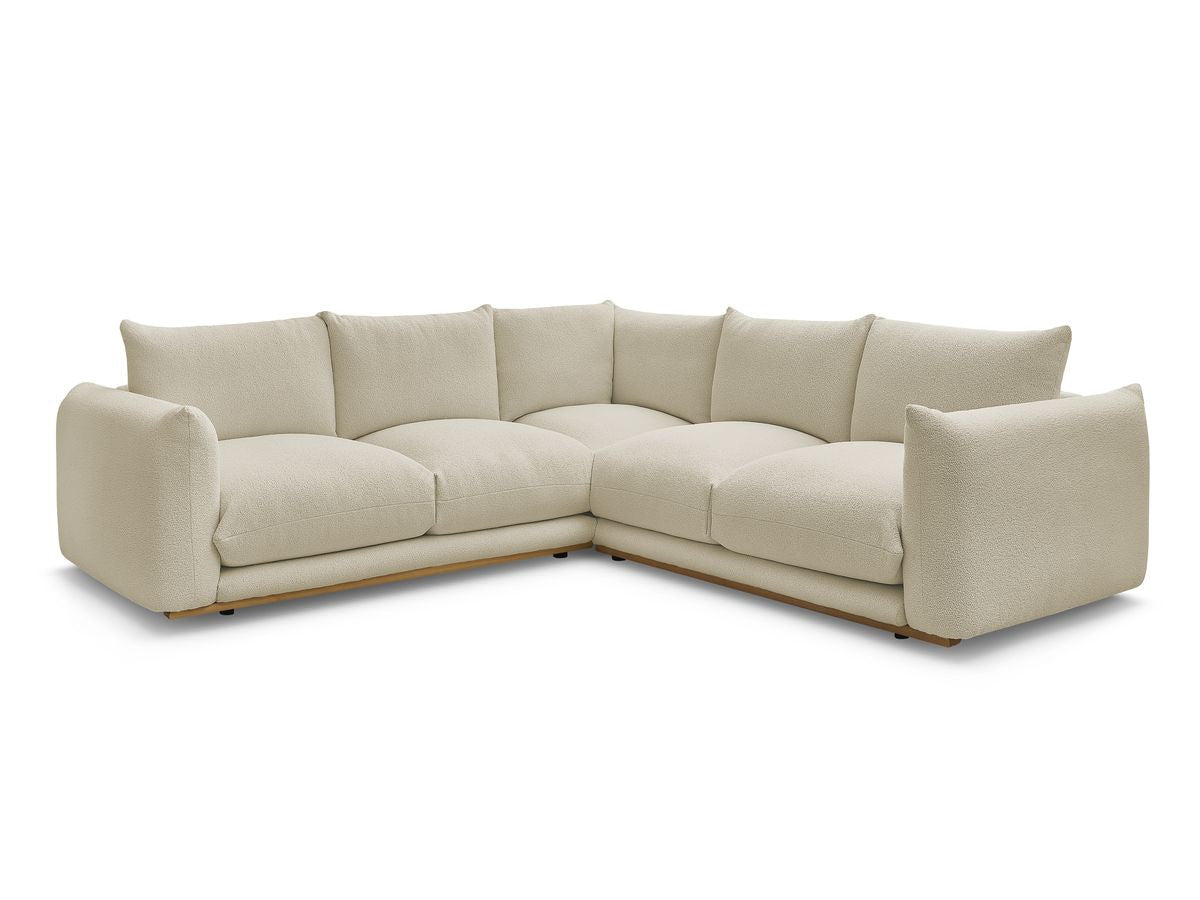 Hjørnesofa ERNEST i bouclé-stoff