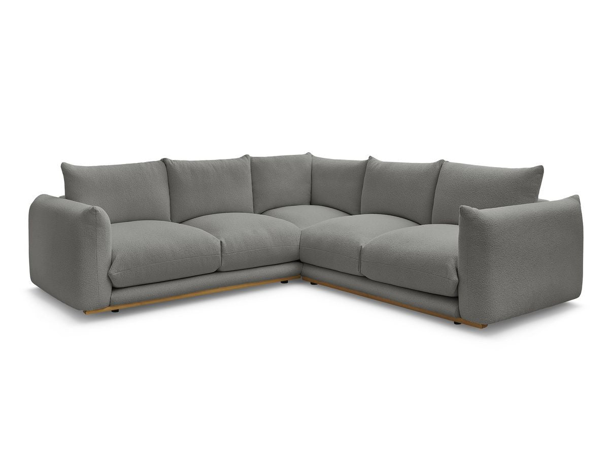 Hjørnesofa ERNEST i bouclé-stoff