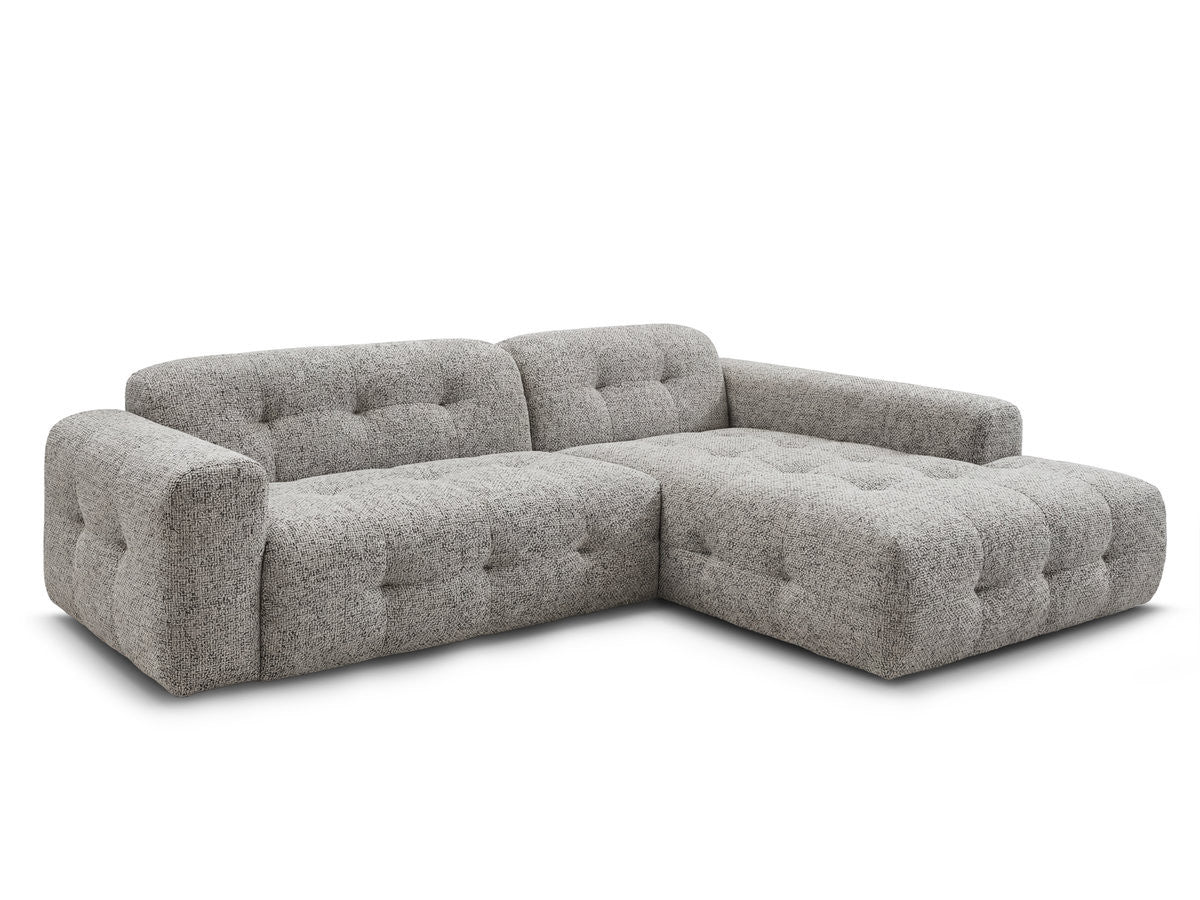 Hjørnesofa LAURA i melert stoff