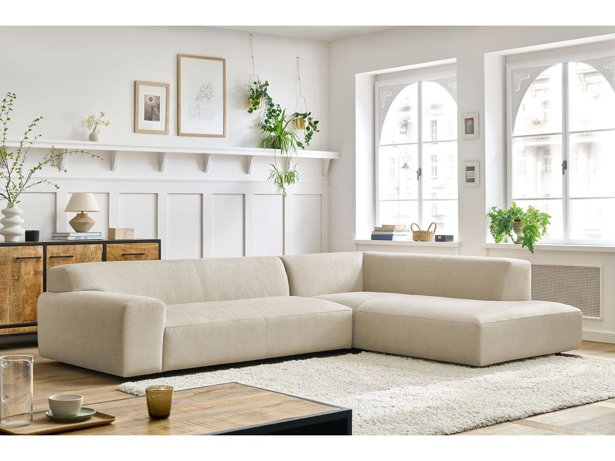 Hjørnesofa LAVENA i fløyel