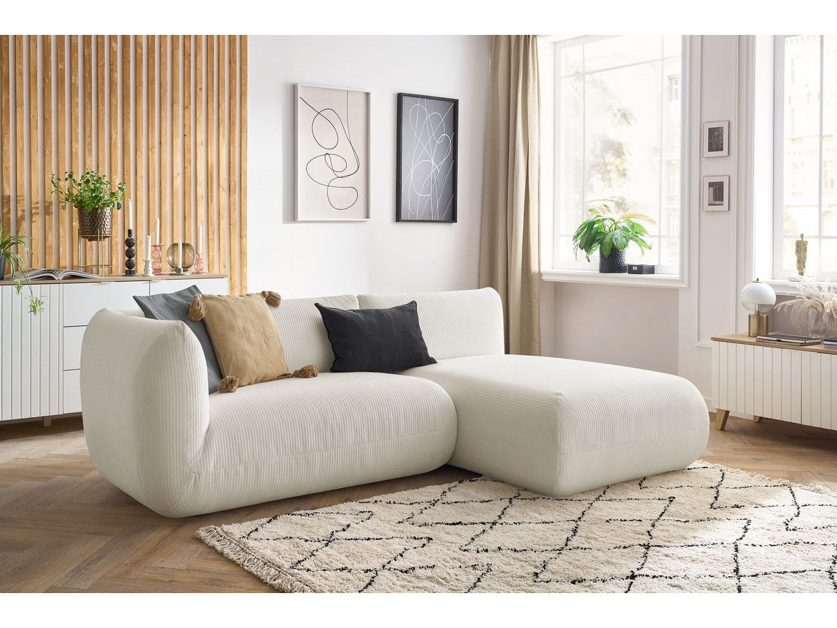 Hjørnesofa LECOMTE med 1 sittemodul 150 cm med armlene og 1 sjeselong uten armlene