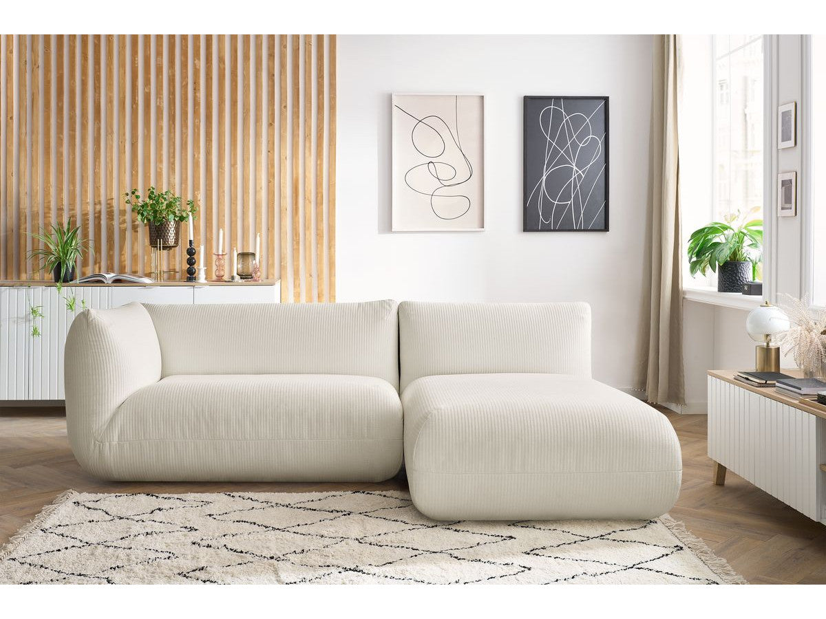 Hjørnesofa LECOMTE med 1 sittemodul 150 cm med armlene og 1 sjeselong uten armlene