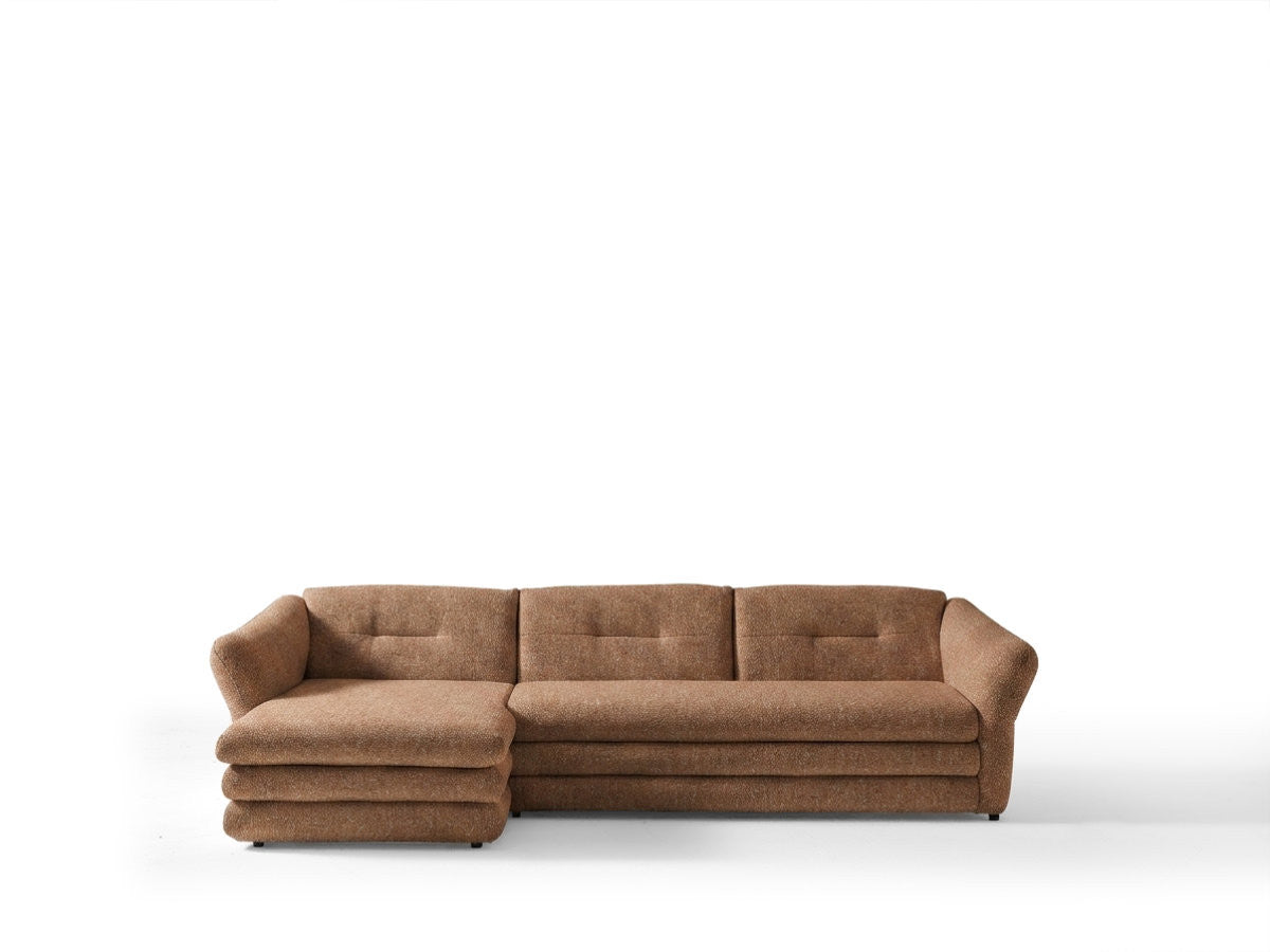Hjørnesofa MARBLE i melert stoff