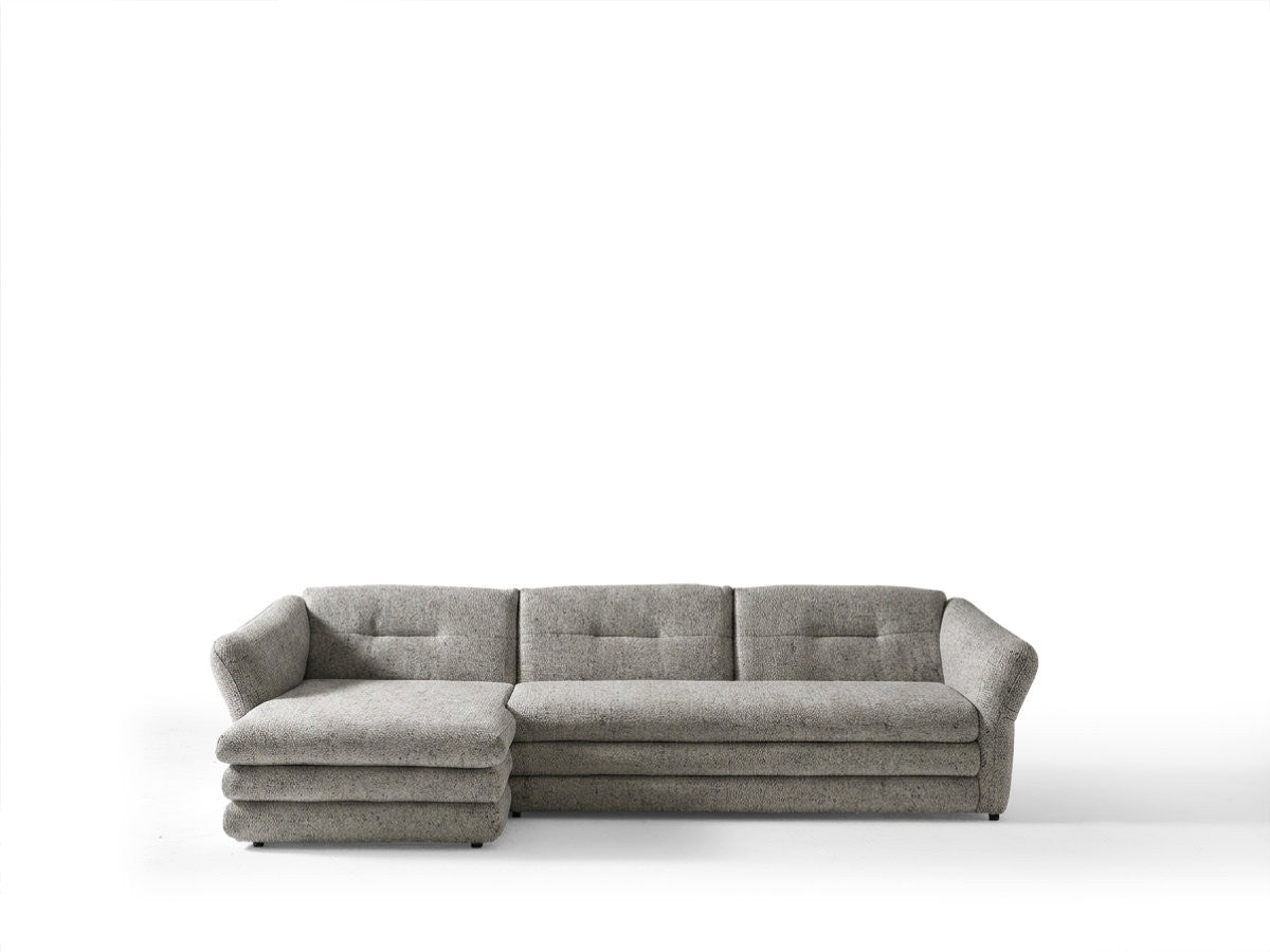 Hjørnesofa MARBLE i melert stoff