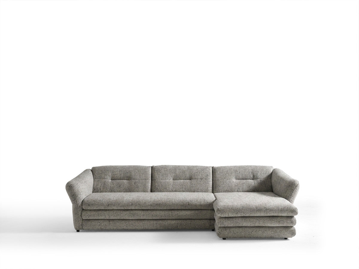 Hjørnesofa MARBLE i melert stoff