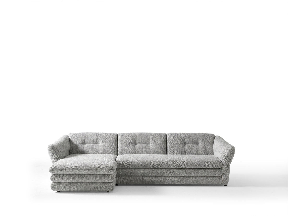 Hjørnesofa MARBLE i melert stoff