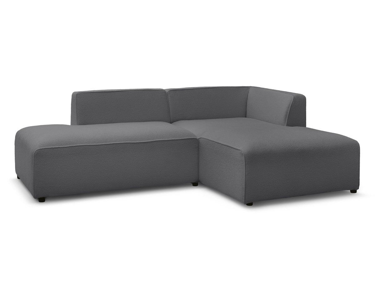 Hjørnesofa MEGEVE i bouclé-stoff