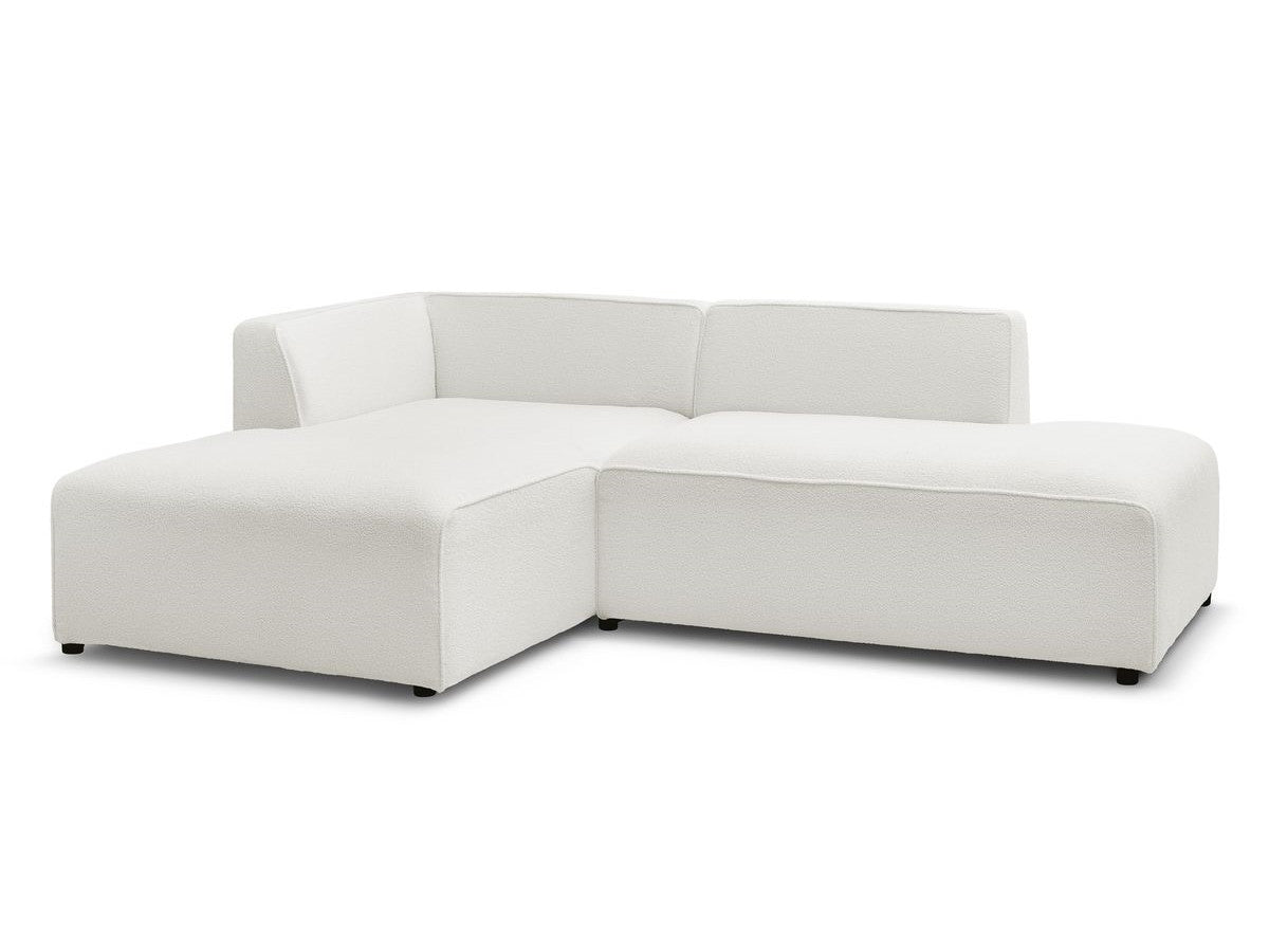 Hjørnesofa MEGEVE i bouclé-stoff