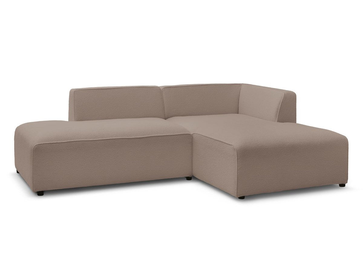 Hjørnesofa MEGEVE i bouclé-stoff