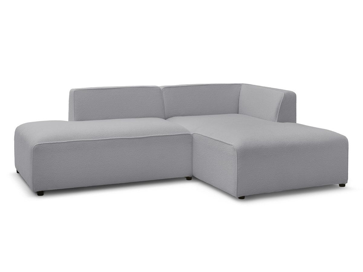 Hjørnesofa MEGEVE i bouclé-stoff