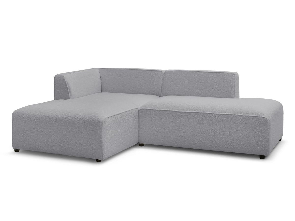 Hjørnesofa MEGEVE i bouclé-stoff