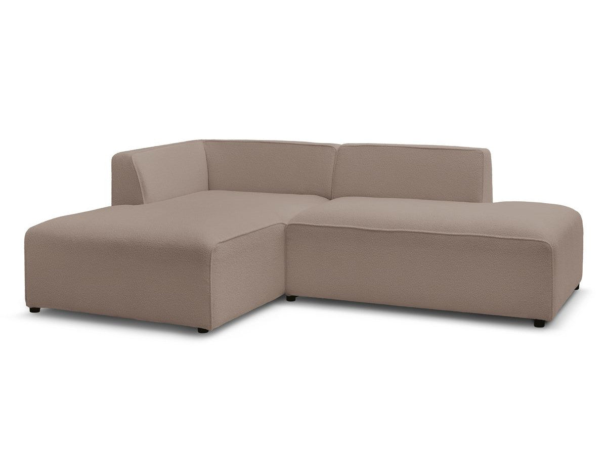 Hjørnesofa MEGEVE i bouclé-stoff