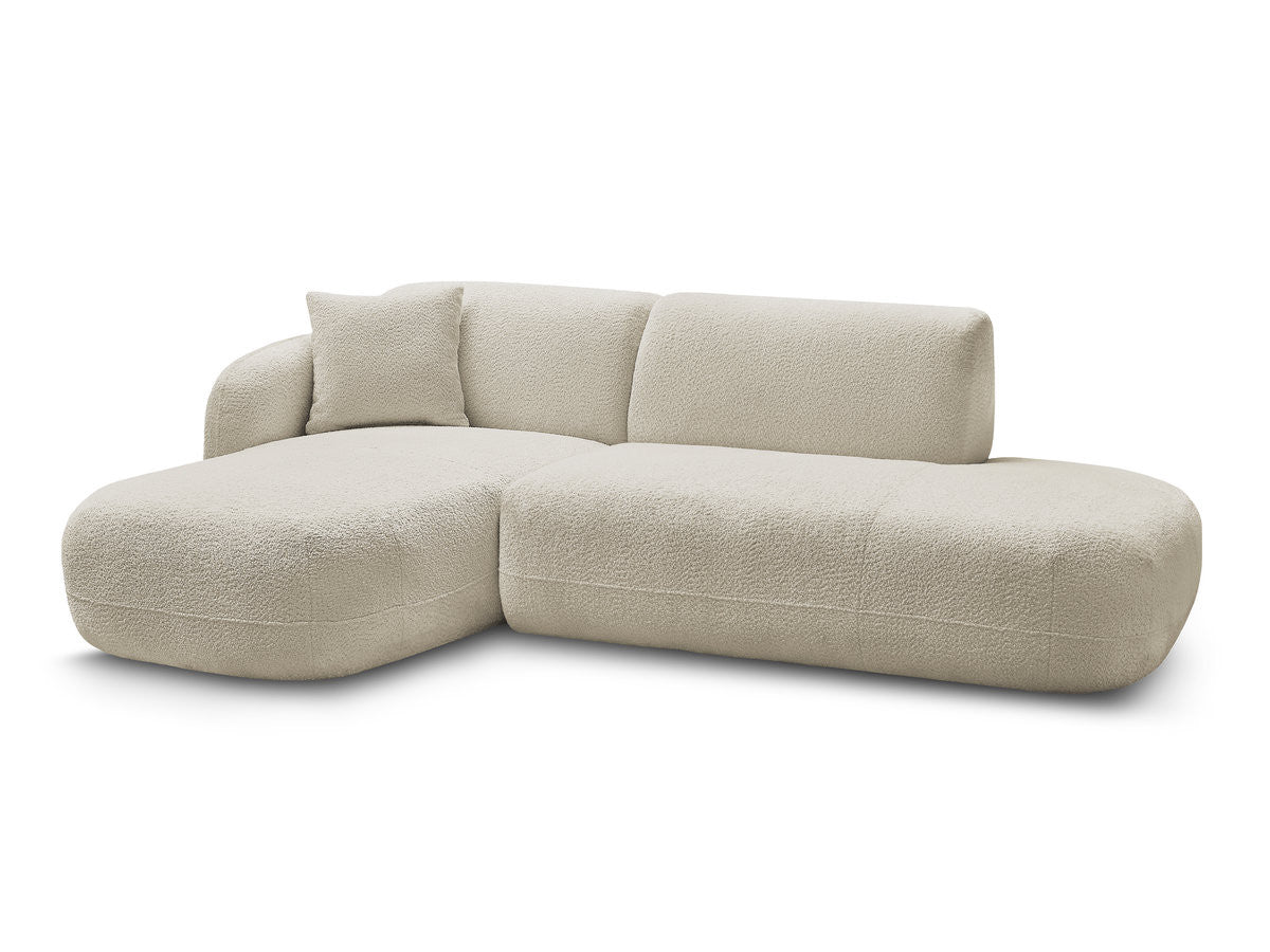 Modulær hjørnesofa ANDA med 1 sjeselong og 1 sittemodul sidebord