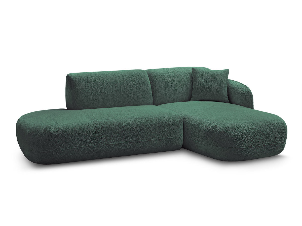 Modulær hjørnesofa ANDA med 1 sjeselong og 1 sittemodul sidebord
