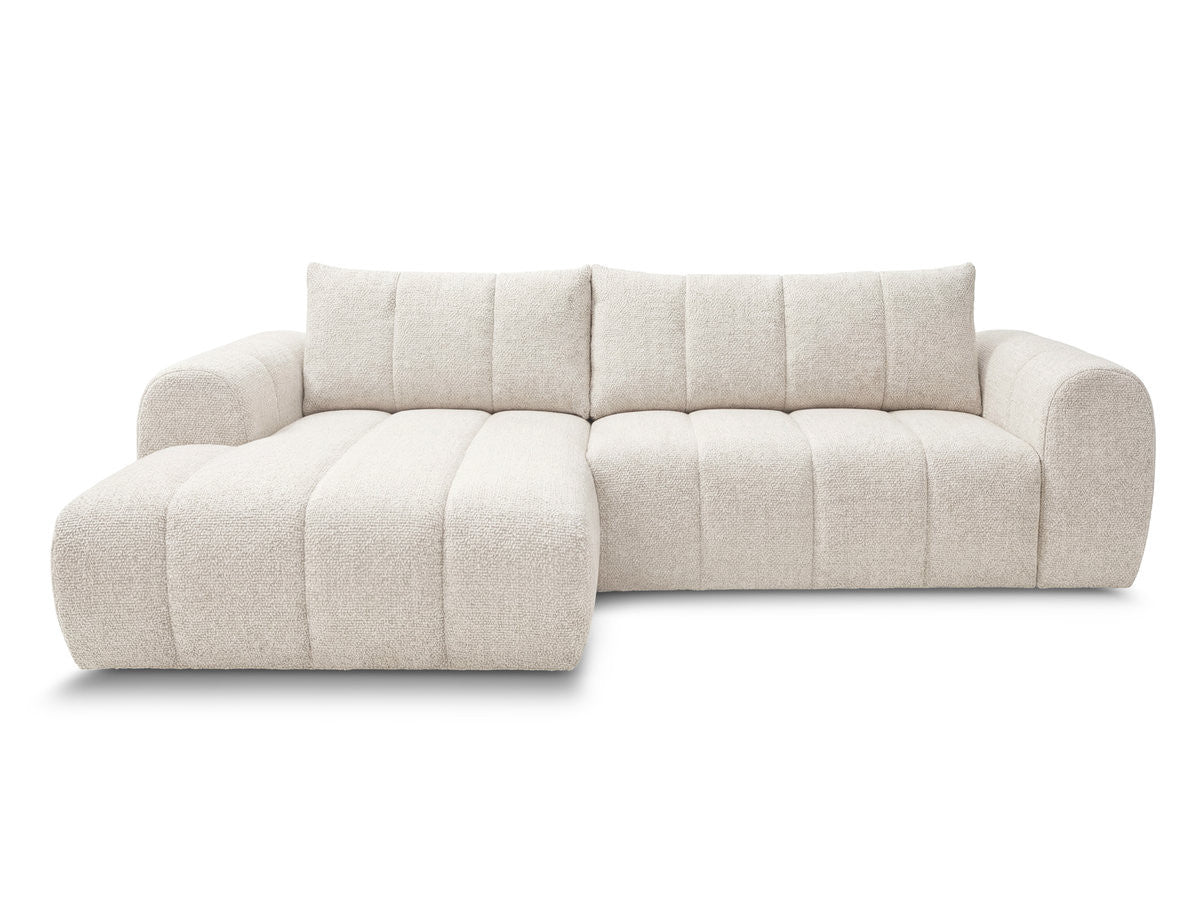 Hjørnesofa NESTY i melert stoff