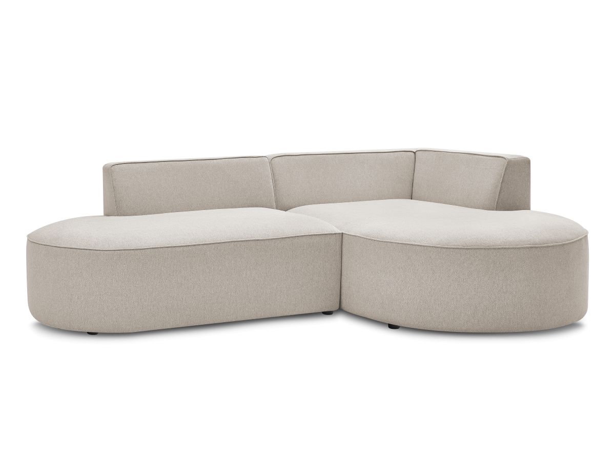 Hjørnesofa ROUSSEAU i melert stoff