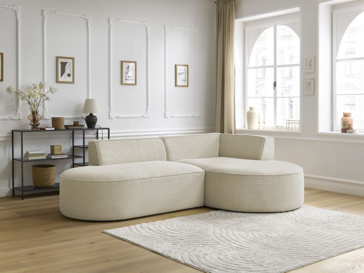 Hjørnesofa ROUSSEAU i kordfløyel