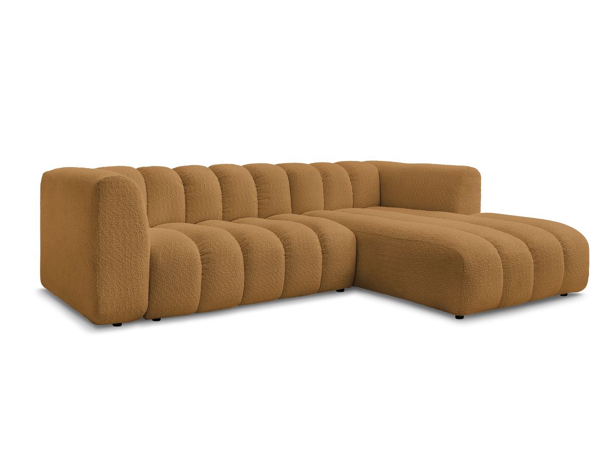 Hjørnesofa TALIA i bouclé-stoff